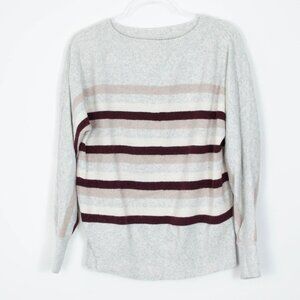 Loft Long Sleeve Pullover Striped Sweater‎ Womens Size Small